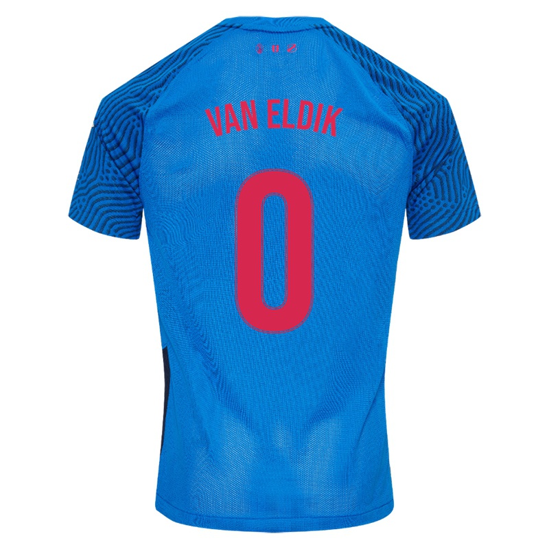 Niño Camiseta Olivier Van Eldik #0 Cielo Azul 2ª Equipación 2021/22 La Camisa Chile