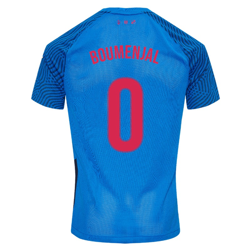 Niño Camiseta Achraf Boumenjal #0 Cielo Azul 2ª Equipación 2021/22 La Camisa Chile