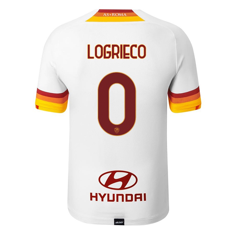 Niño Camiseta Alessandro Logrieco #0 Blanco 2ª Equipación 2021/22 La Camisa Chile