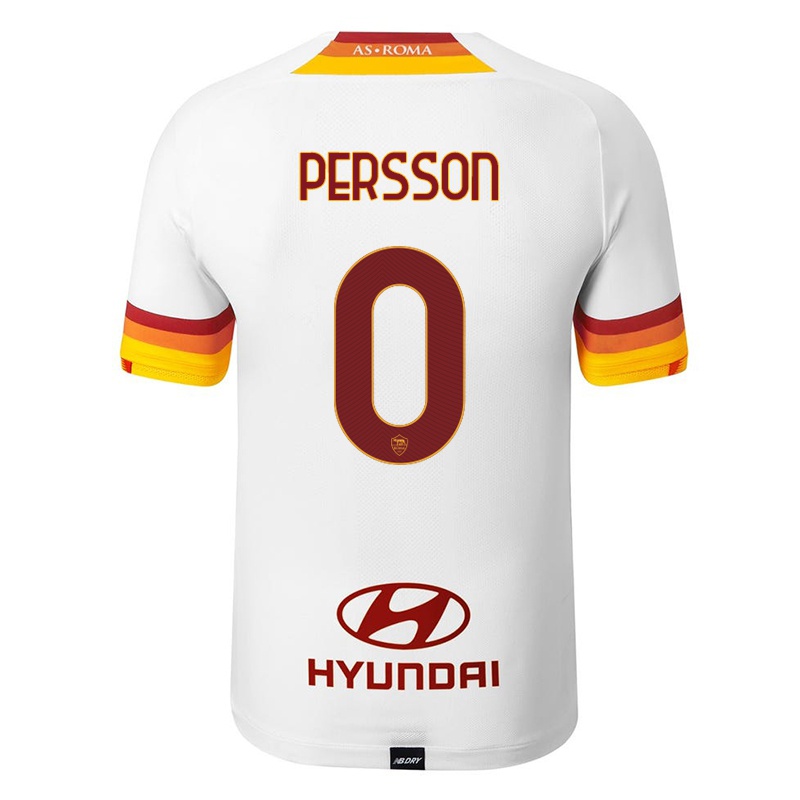 Niño Camiseta Joel Voelkerling Persson #0 Blanco 2ª Equipación 2021/22 La Camisa Chile
