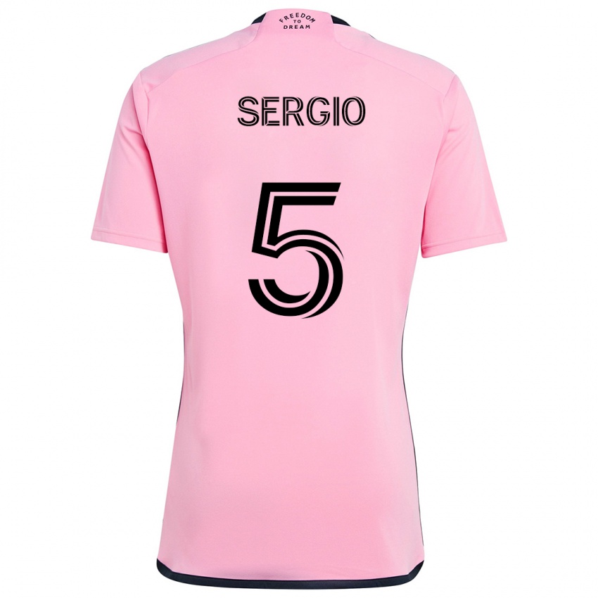 Niño Camiseta Sergio Busquets #5 Rosa 1ª Equipación 2024/25 La Camisa Chile