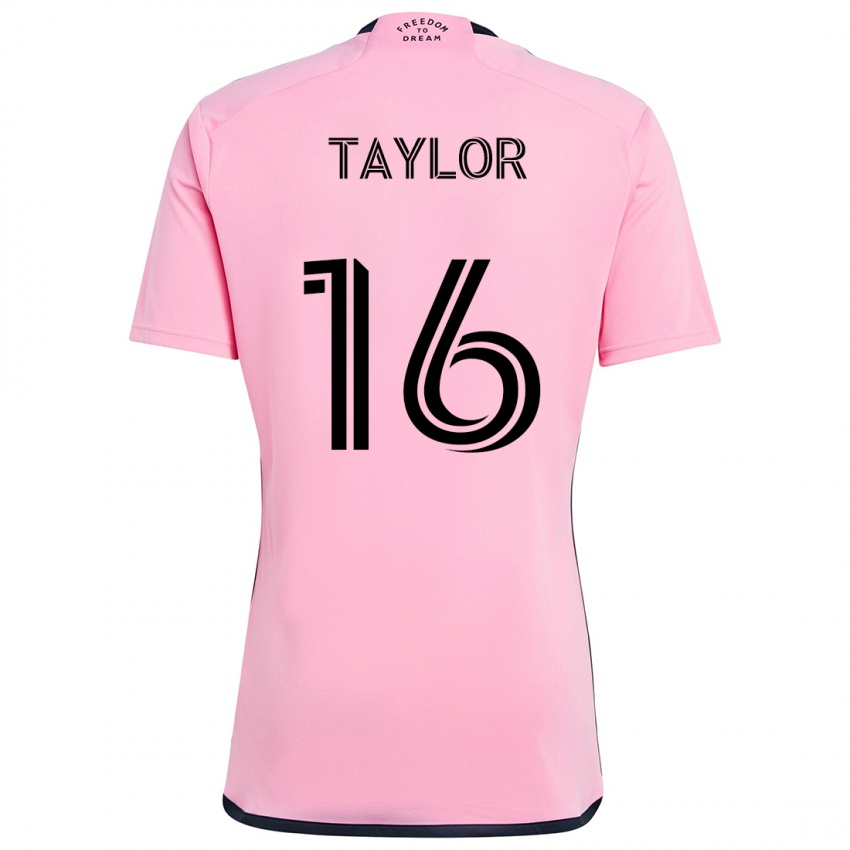 Niño Camiseta Robert Taylor #16 Rosa 1ª Equipación 2024/25 La Camisa Chile