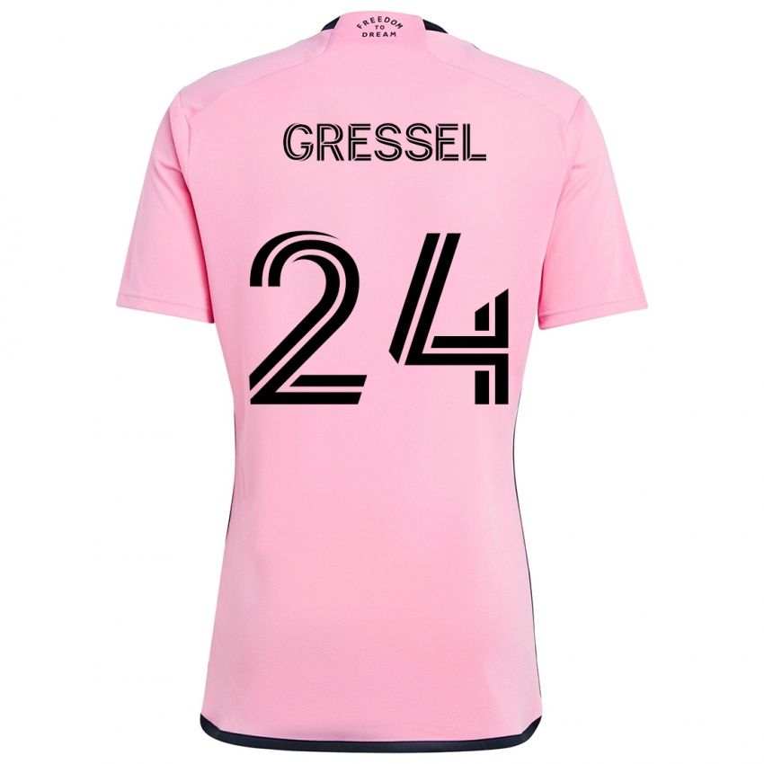 Niño Camiseta Julian Gressel #24 Rosa 1ª Equipación 2024/25 La Camisa Chile