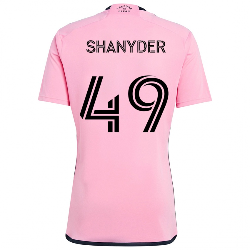 Niño Camiseta Shanyder Borgelin #49 Rosa 1ª Equipación 2024/25 La Camisa Chile