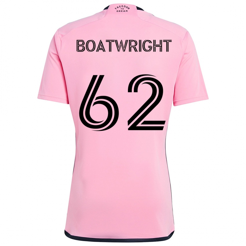 Niño Camiseta Israel Boatwright #62 Rosa 1ª Equipación 2024/25 La Camisa Chile