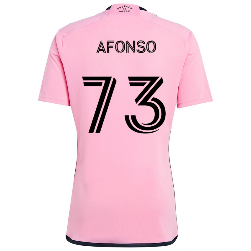 Niño Camiseta Leo Afonso #73 Rosa 1ª Equipación 2024/25 La Camisa Chile