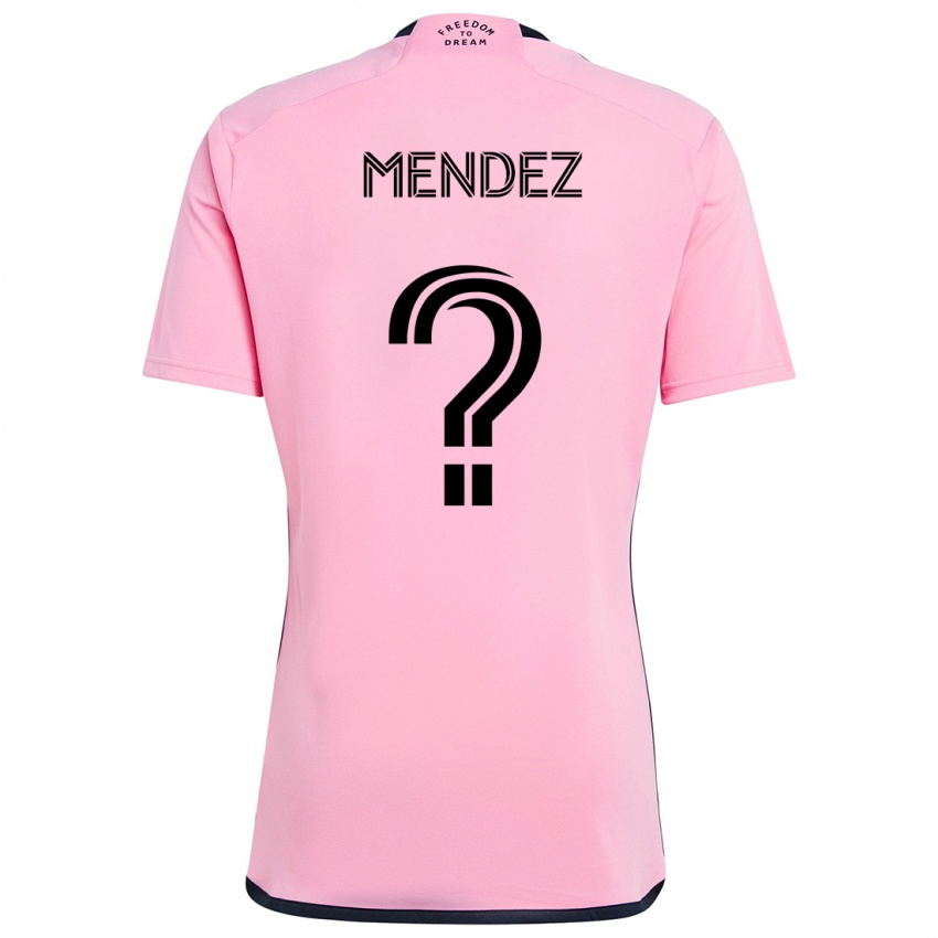 Niño Camiseta Dylan Mendez #0 Rosa 1ª Equipación 2024/25 La Camisa Chile