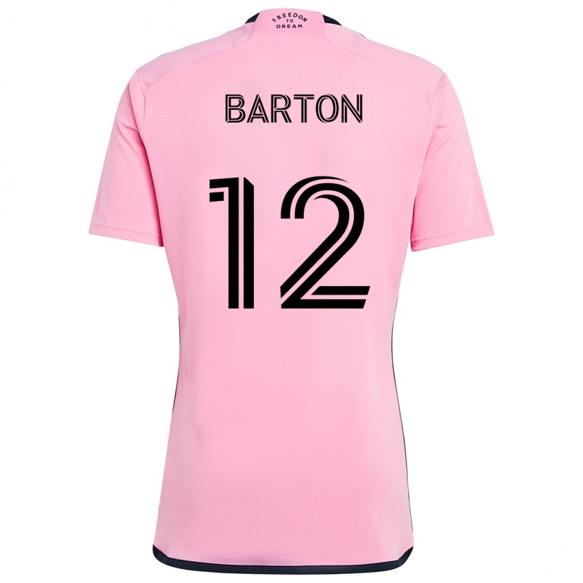 Niño Camiseta Tye Barton #12 Rosa 1ª Equipación 2024/25 La Camisa Chile