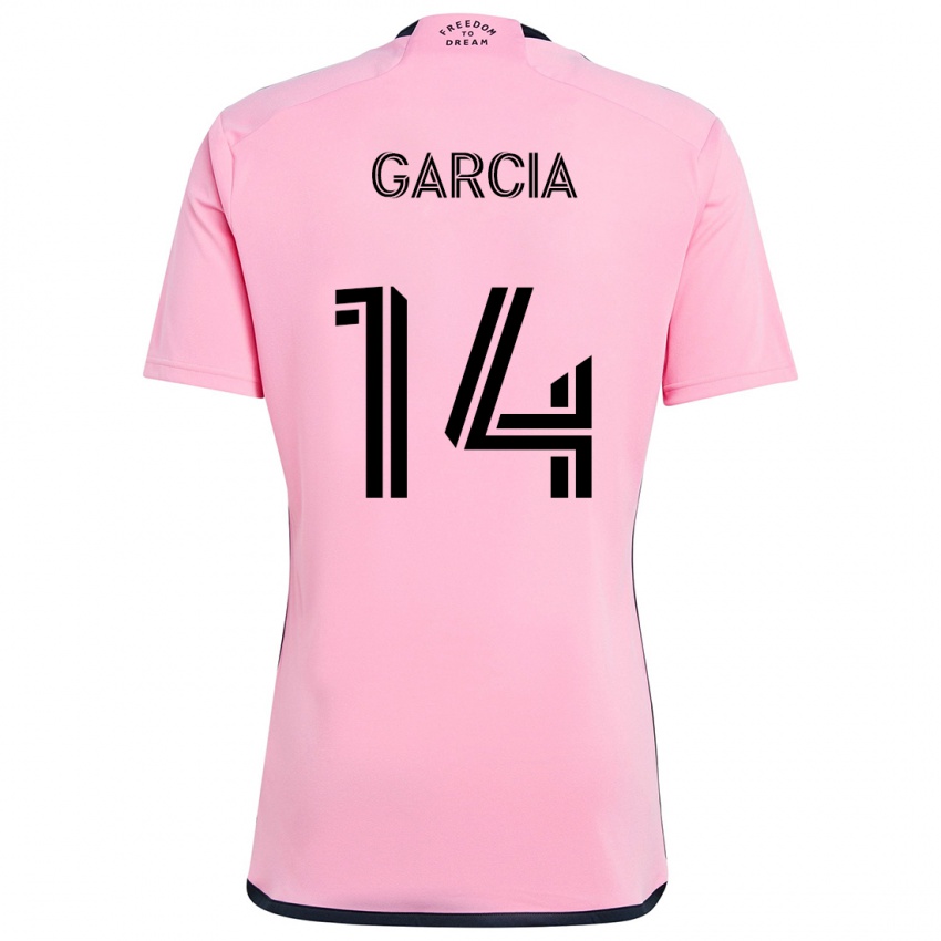 Niño Camiseta Santiago Garcia #14 Rosa 1ª Equipación 2024/25 La Camisa Chile