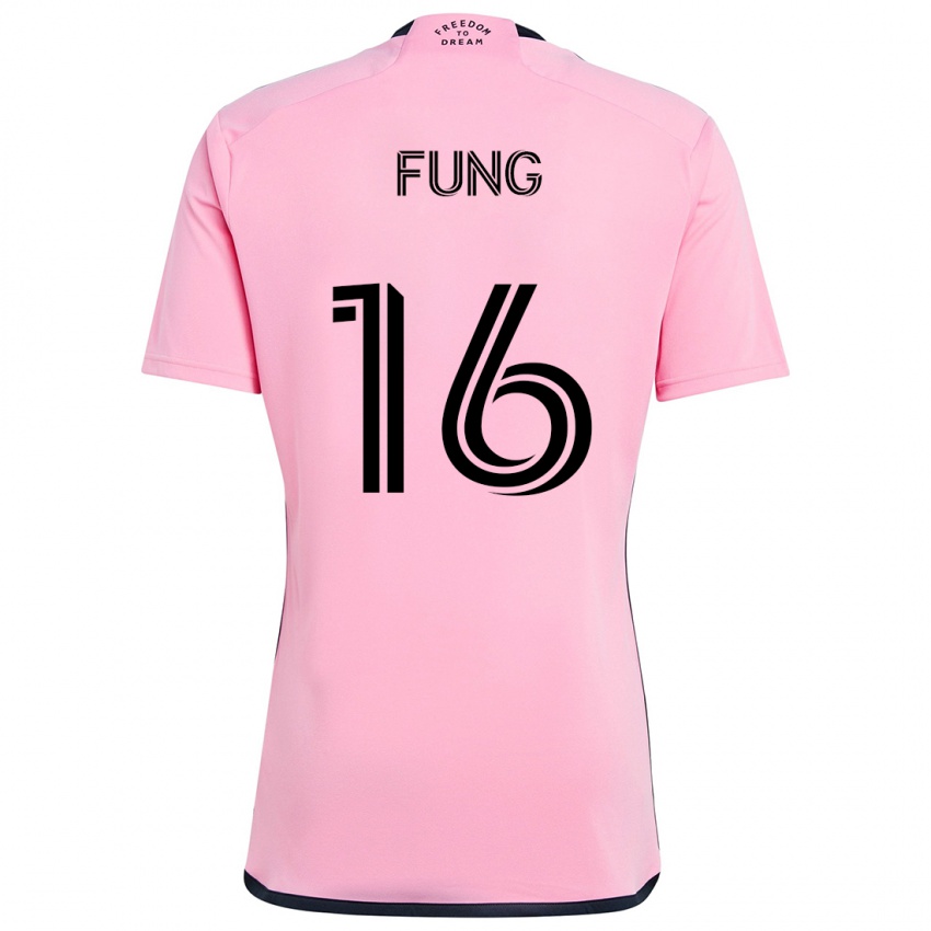 Niño Camiseta Victor Fung #16 Rosa 1ª Equipación 2024/25 La Camisa Chile