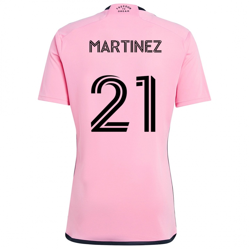 Niño Camiseta Derrek Martinez #21 Rosa 1ª Equipación 2024/25 La Camisa Chile