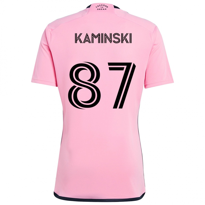 Niño Camiseta Brett Kaminski #87 Rosa 1ª Equipación 2024/25 La Camisa Chile