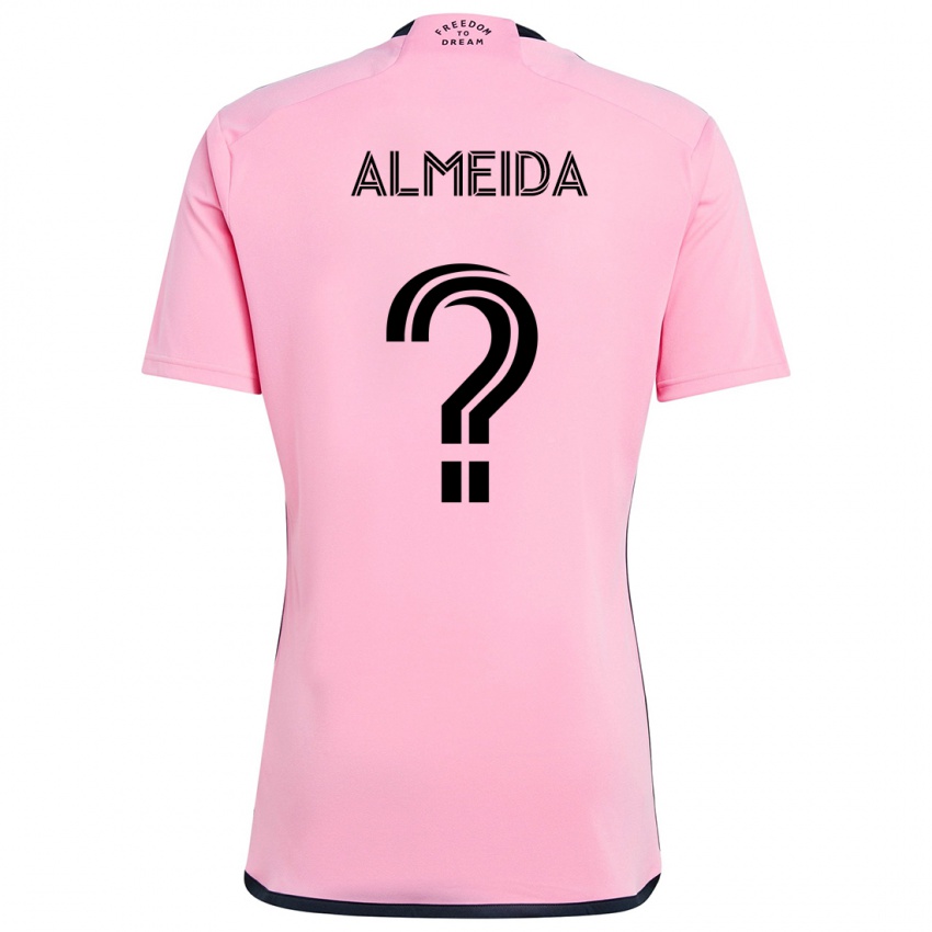 Niño Camiseta Nicholas Almeida #0 Rosa 1ª Equipación 2024/25 La Camisa Chile