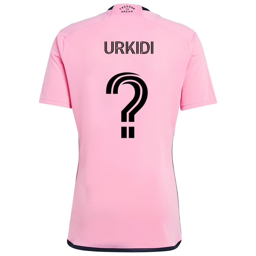 Niño Camiseta Ian Urkidi #0 Rosa 1ª Equipación 2024/25 La Camisa Chile