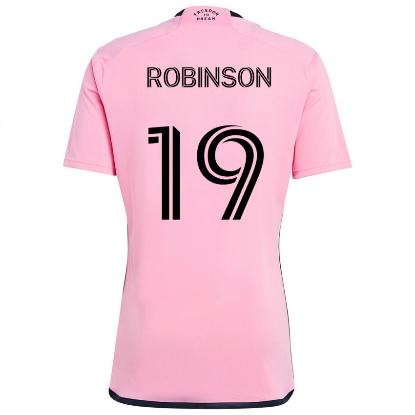 Niño Camiseta Robbie Robinson #19 Rosa 1ª Equipación 2024/25 La Camisa Chile