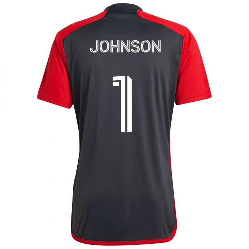 Niño Camiseta Sean Johnson #1 Rojo Grayn 1ª Equipación 2024/25 La Camisa Chile