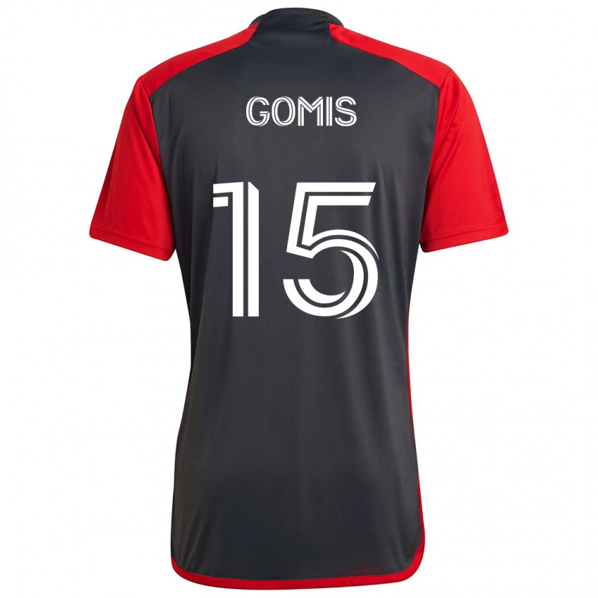 Niño Camiseta Nicksoen Gomis #15 Rojo Grayn 1ª Equipación 2024/25 La Camisa Chile