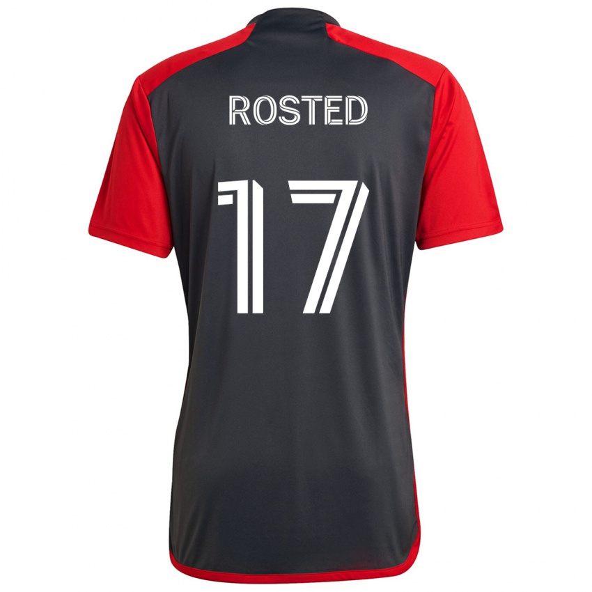 Niño Camiseta Sigurd Rosted #17 Rojo Grayn 1ª Equipación 2024/25 La Camisa Chile