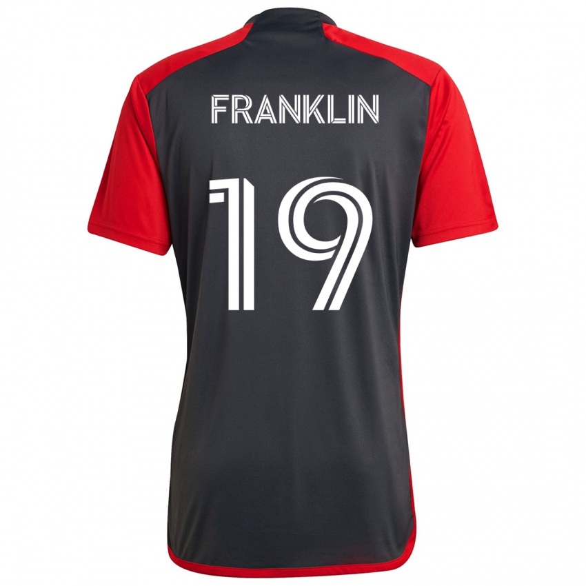 Niño Camiseta Kobe Franklin #19 Rojo Grayn 1ª Equipación 2024/25 La Camisa Chile