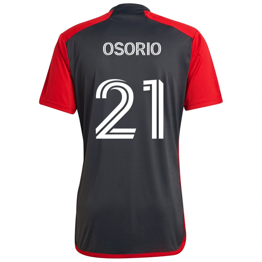 Niño Camiseta Jonathan Osorio #21 Rojo Grayn 1ª Equipación 2024/25 La Camisa Chile