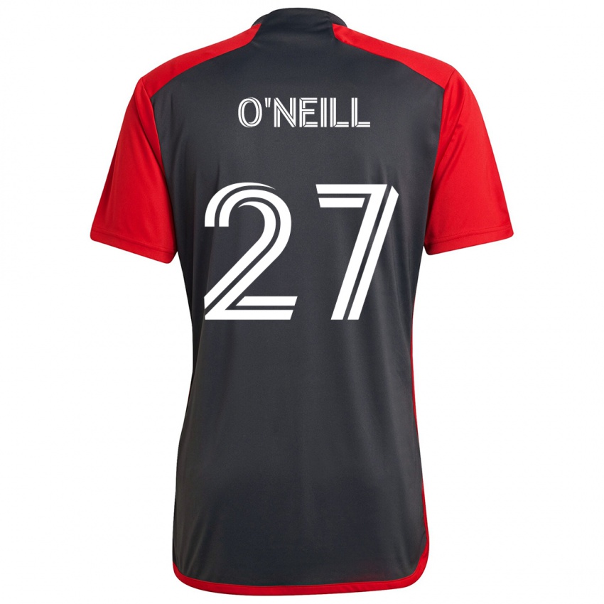 Niño Camiseta Shane O'neill #27 Rojo Grayn 1ª Equipación 2024/25 La Camisa Chile