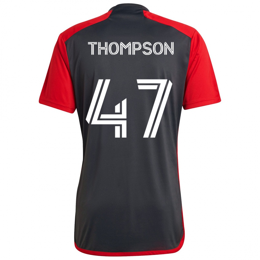 Niño Camiseta Kosi Thompson #47 Rojo Grayn 1ª Equipación 2024/25 La Camisa Chile