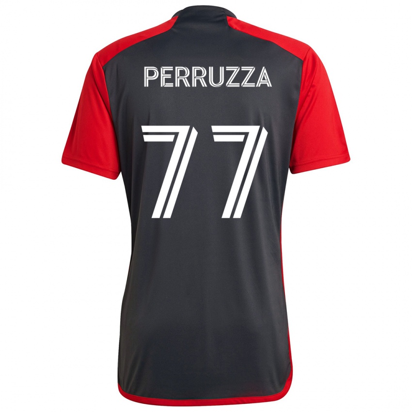 Niño Camiseta Jordan Perruzza #77 Rojo Grayn 1ª Equipación 2024/25 La Camisa Chile