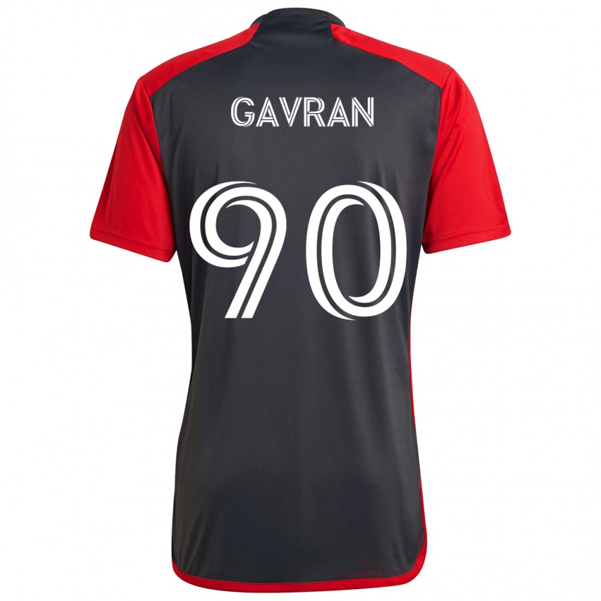 Niño Camiseta Luka Gavran #90 Rojo Grayn 1ª Equipación 2024/25 La Camisa Chile