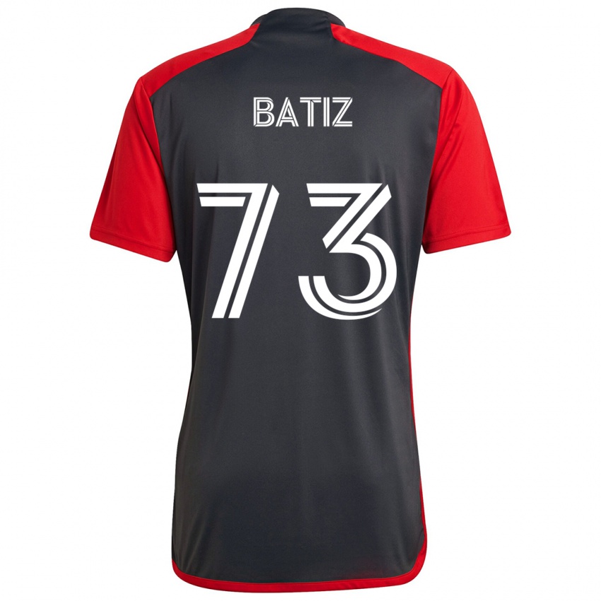 Niño Camiseta Jesus Batiz #73 Rojo Grayn 1ª Equipación 2024/25 La Camisa Chile