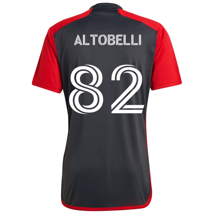 Niño Camiseta Julian Altobelli #82 Rojo Grayn 1ª Equipación 2024/25 La Camisa Chile