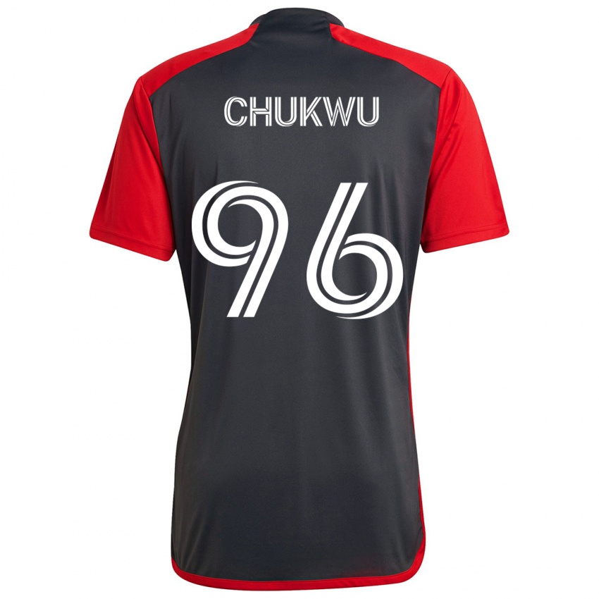 Niño Camiseta Richard Chukwu #96 Rojo Grayn 1ª Equipación 2024/25 La Camisa Chile