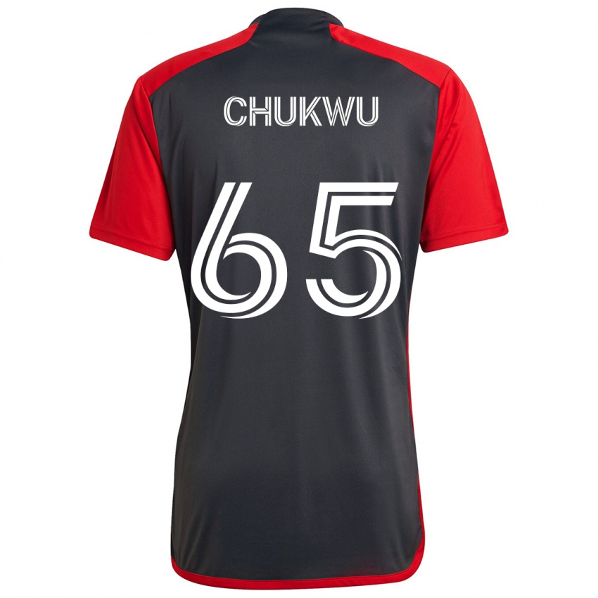 Niño Camiseta Joses Chukwu #65 Rojo Grayn 1ª Equipación 2024/25 La Camisa Chile