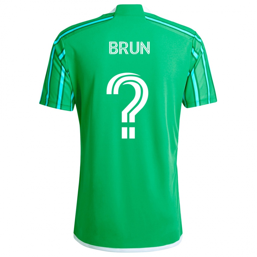 Niño Camiseta Shaun Brun #0 Verde Blanco 1ª Equipación 2024/25 La Camisa Chile