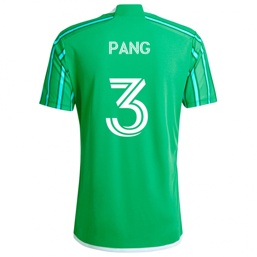 Niño Camiseta Kaylene Pang #3 Verde Blanco 1ª Equipación 2024/25 La Camisa Chile