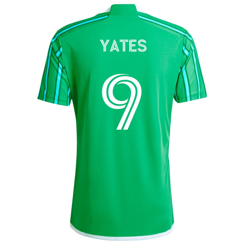 Niño Camiseta Summer Yates #9 Verde Blanco 1ª Equipación 2024/25 La Camisa Chile