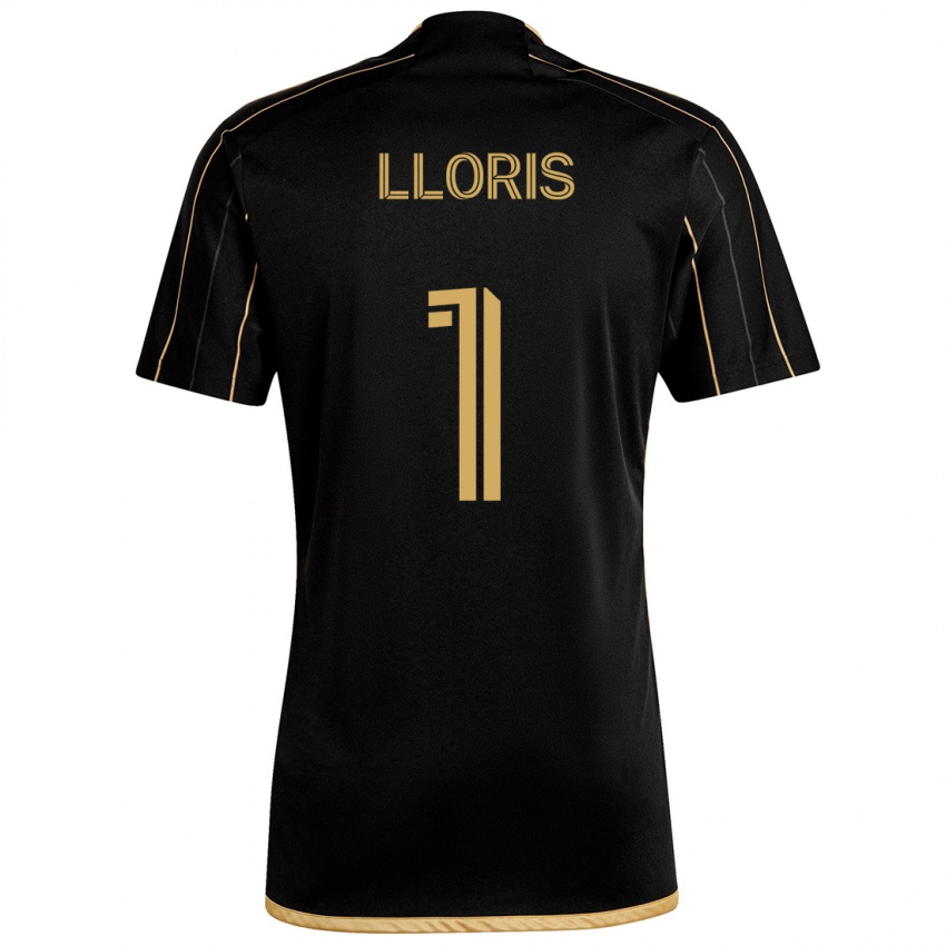 Niño Camiseta Hugo Lloris #1 Oro Negro 1ª Equipación 2024/25 La Camisa Chile