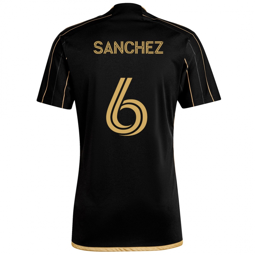 Niño Camiseta Ilie Sánchez #6 Oro Negro 1ª Equipación 2024/25 La Camisa Chile