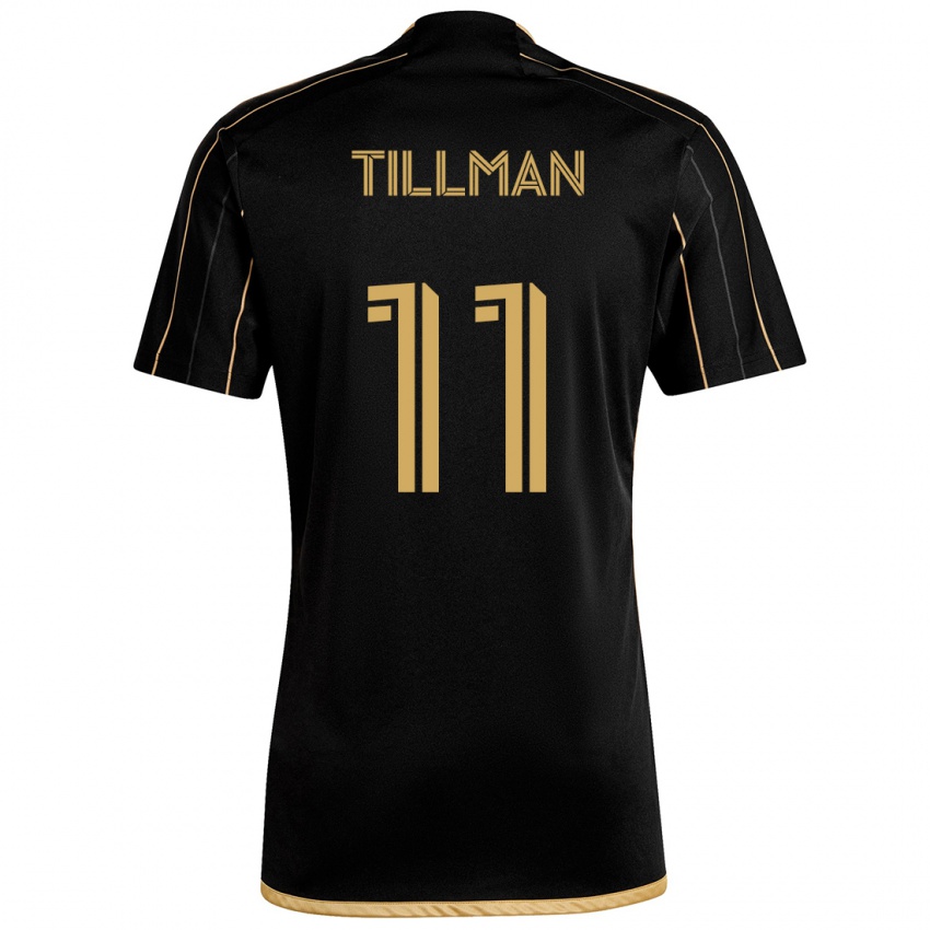 Niño Camiseta Timothy Tillman #11 Oro Negro 1ª Equipación 2024/25 La Camisa Chile