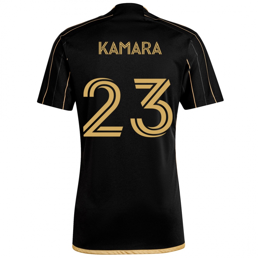 Niño Camiseta Kei Kamara #23 Oro Negro 1ª Equipación 2024/25 La Camisa Chile