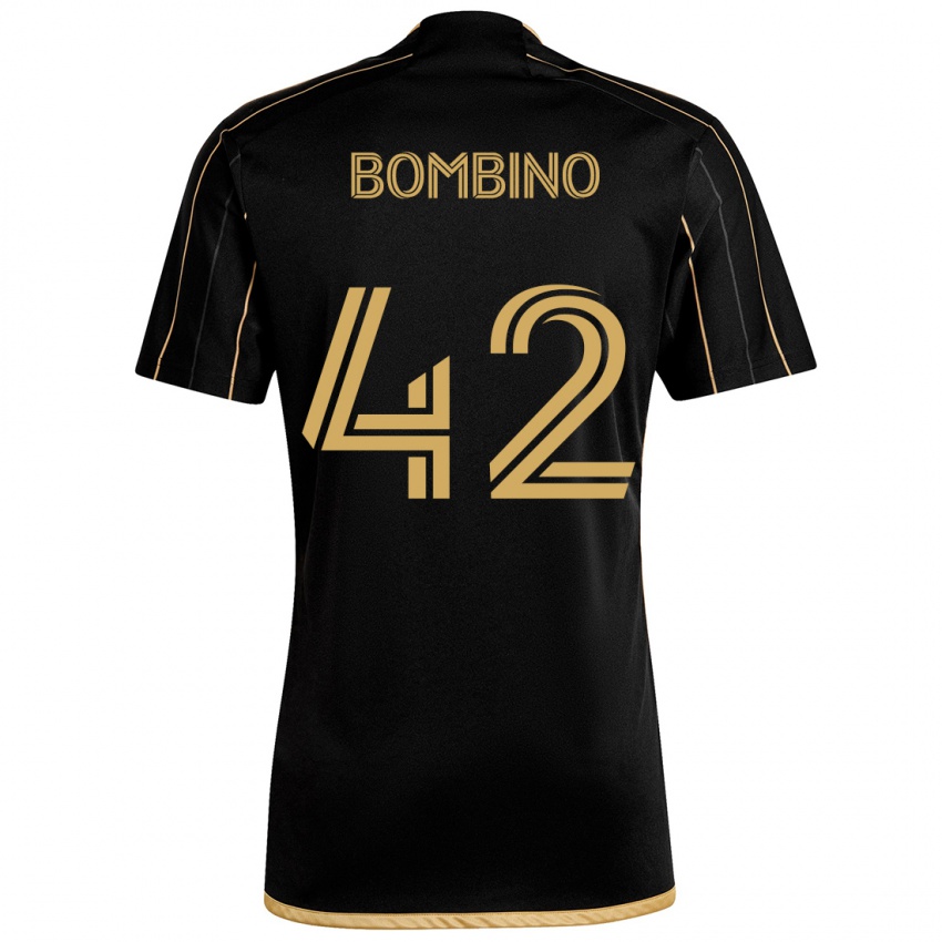 Niño Camiseta Luca Bombino #42 Oro Negro 1ª Equipación 2024/25 La Camisa Chile