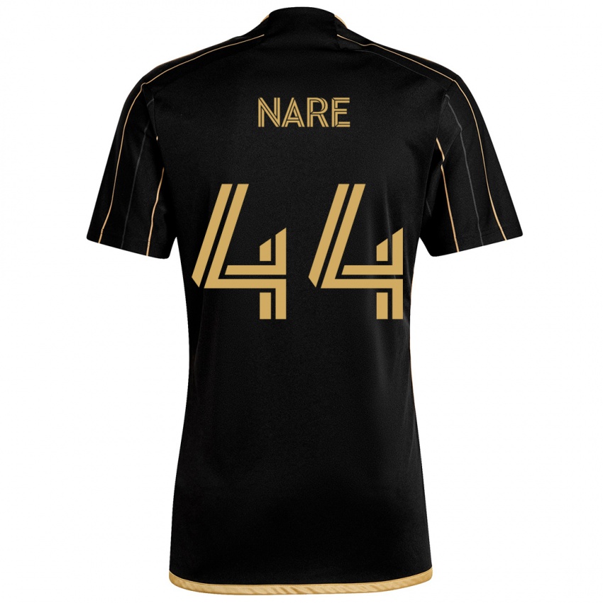 Niño Camiseta Thabo Nare #44 Oro Negro 1ª Equipación 2024/25 La Camisa Chile