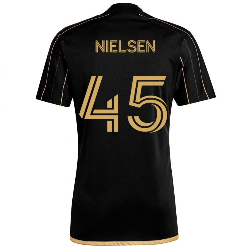 Niño Camiseta Kenny Nielsen #45 Oro Negro 1ª Equipación 2024/25 La Camisa Chile