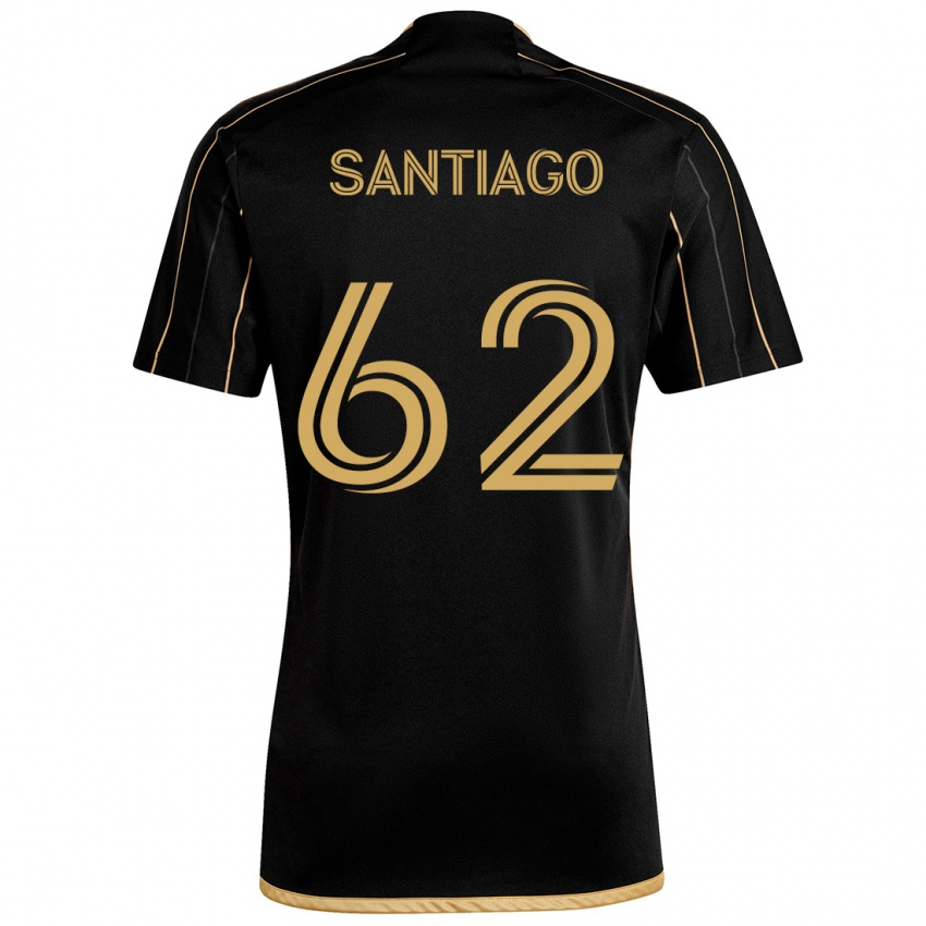 Niño Camiseta Joshua Santiago #62 Oro Negro 1ª Equipación 2024/25 La Camisa Chile