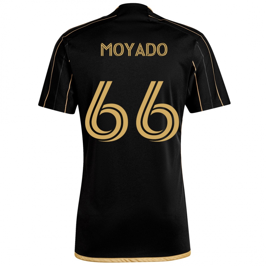 Niño Camiseta Bryan Moyado #66 Oro Negro 1ª Equipación 2024/25 La Camisa Chile