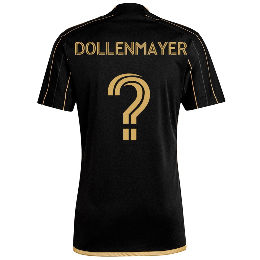 Niño Camiseta Noah Dollenmayer #0 Oro Negro 1ª Equipación 2024/25 La Camisa Chile