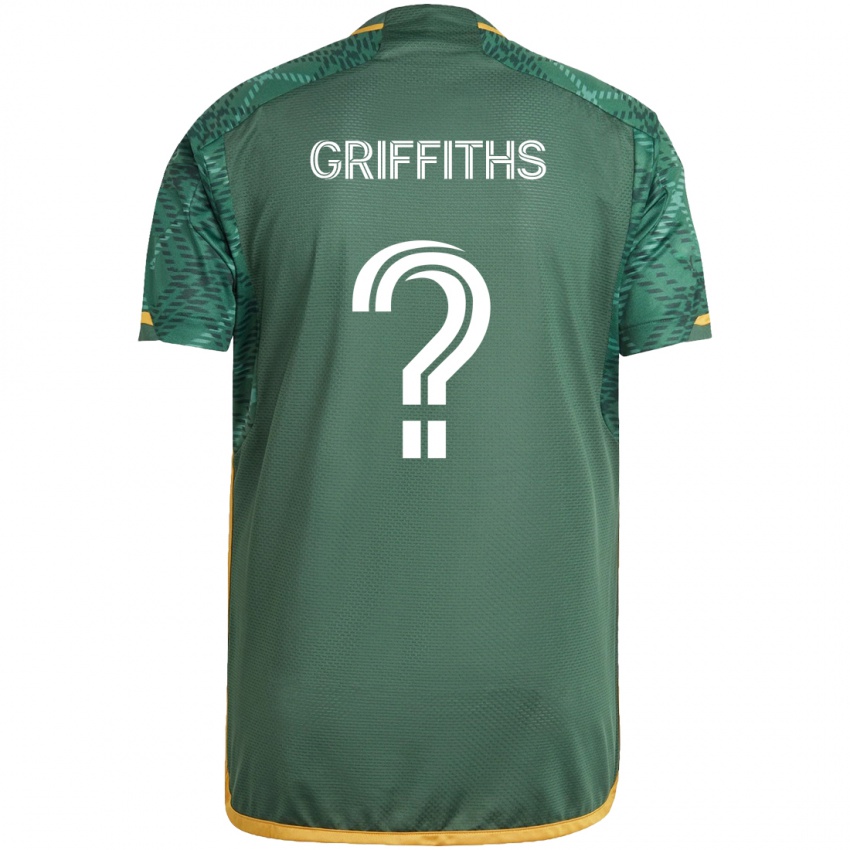 Niño Camiseta Reo Griffiths #0 Verde Naranja 1ª Equipación 2024/25 La Camisa Chile