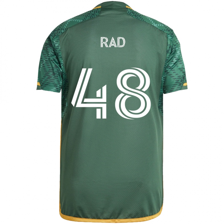 Niño Camiseta Kaveh Rad #48 Verde Naranja 1ª Equipación 2024/25 La Camisa Chile