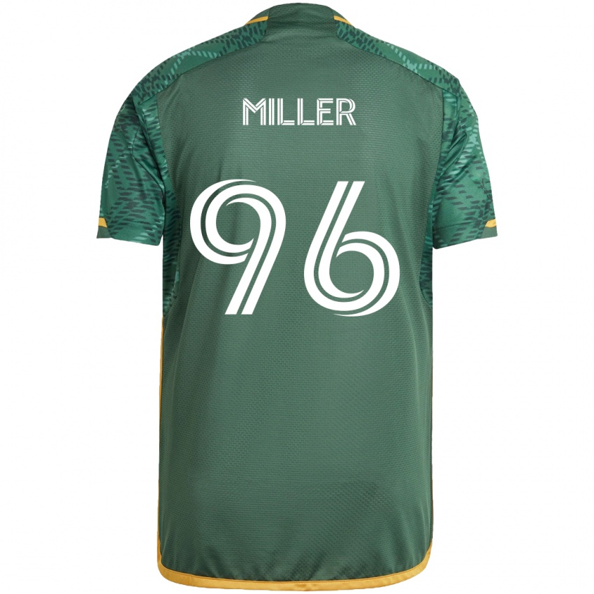 Niño Camiseta Carver Miller #96 Verde Naranja 1ª Equipación 2024/25 La Camisa Chile