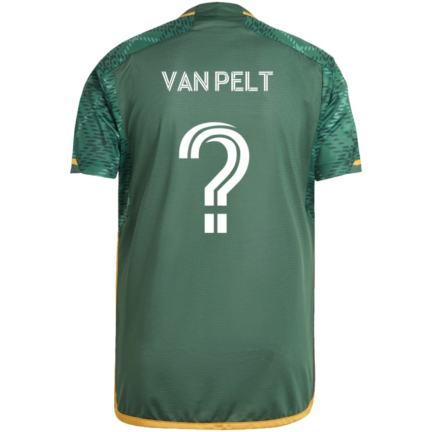 Niño Camiseta Kennan Van Pelt #0 Verde Naranja 1ª Equipación 2024/25 La Camisa Chile