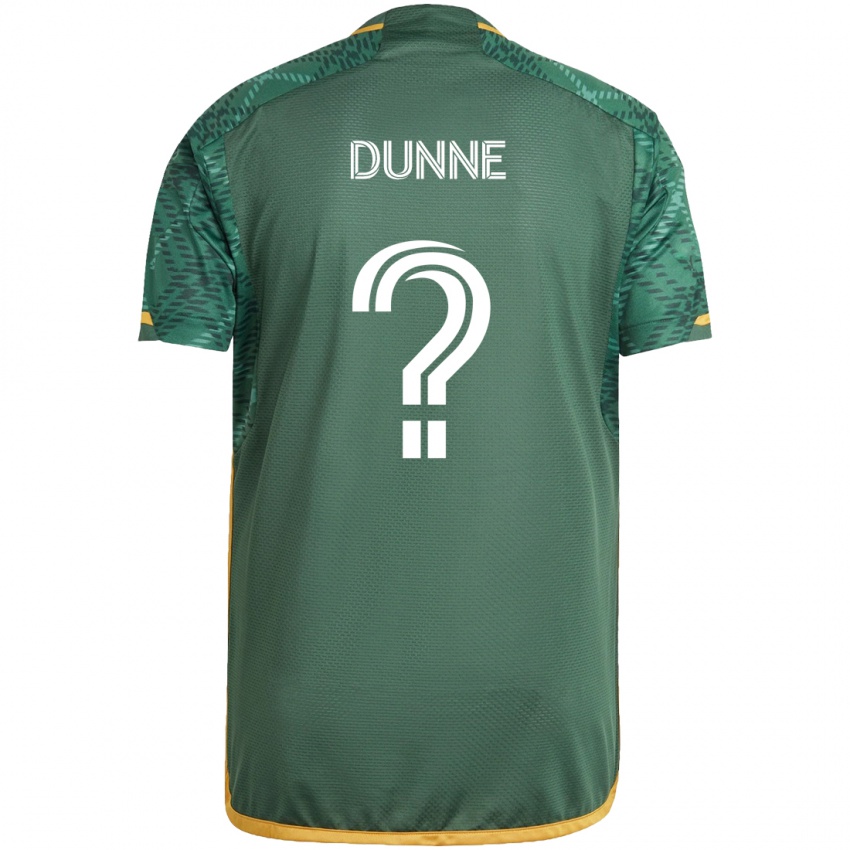 Niño Camiseta Michael Dunne #0 Verde Naranja 1ª Equipación 2024/25 La Camisa Chile